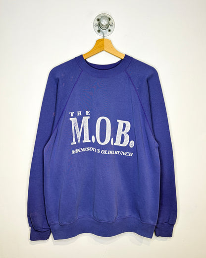 Vintage 1990s The M.O.B. Purple Crewneck Sweatshirt
