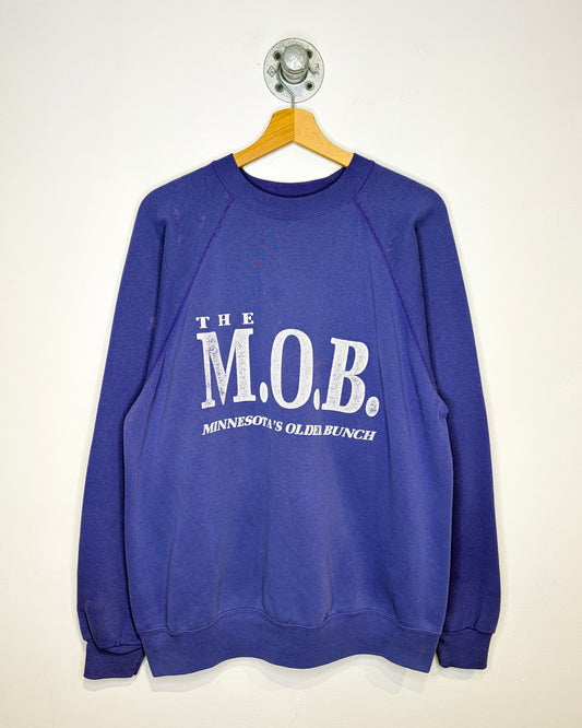 Vintage 1990s The M.O.B. Purple Crewneck Sweatshirt