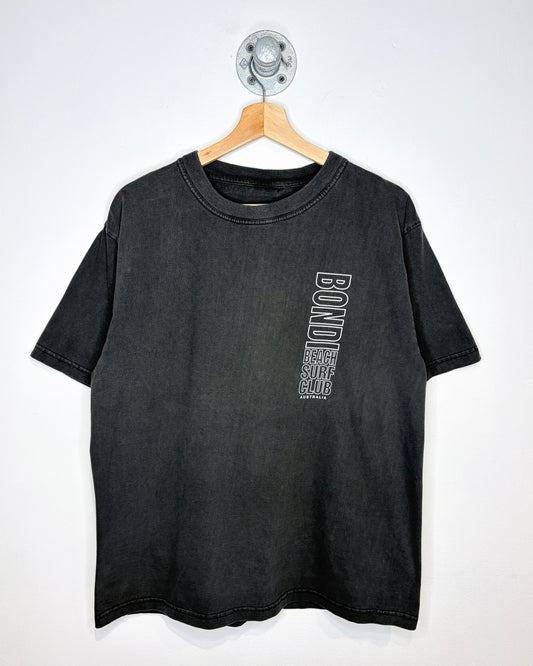 Vintage 2000s Bondi Beach Surf Club Black Faded Tee Shirt
