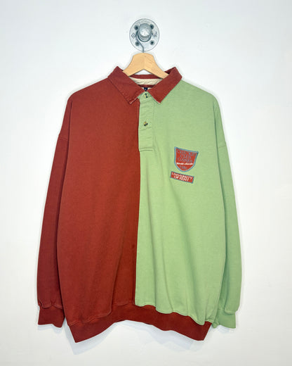 Vintage Cricket Club Games TwoTone Collared Sweatshirt