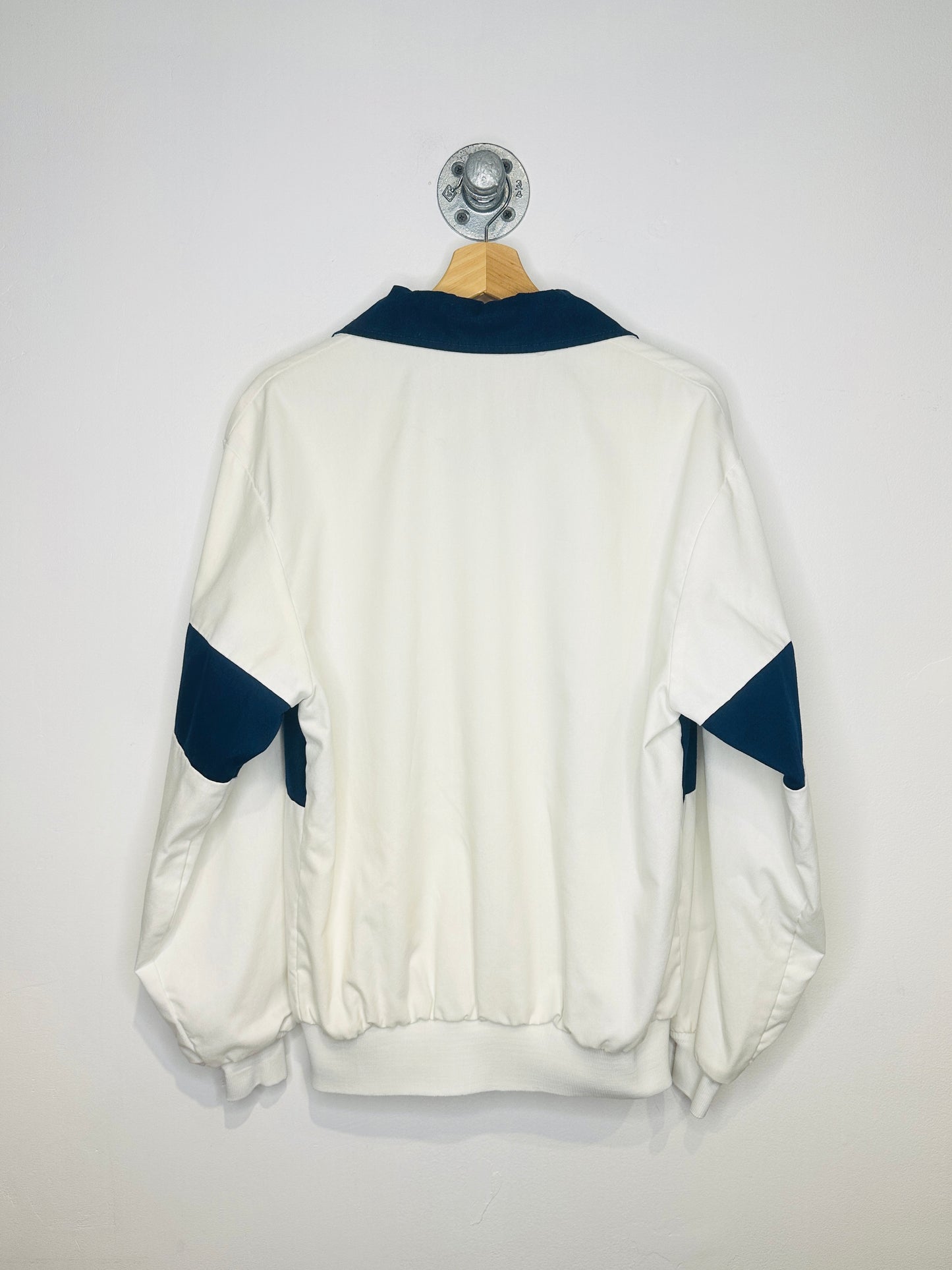 Vintage 1980s Ford Marine Power White And Navy Zip Up Jacket