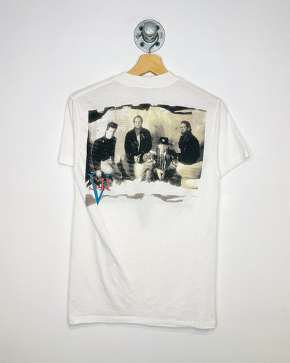 Vintage 1989 Stevie Ray Vaughan And Double Trouble White Tee Shirt