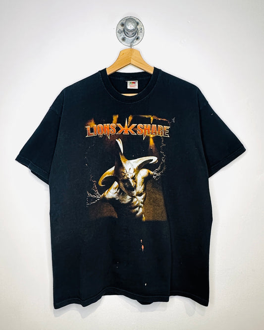 2000s Lions Share Black Tee Shirt