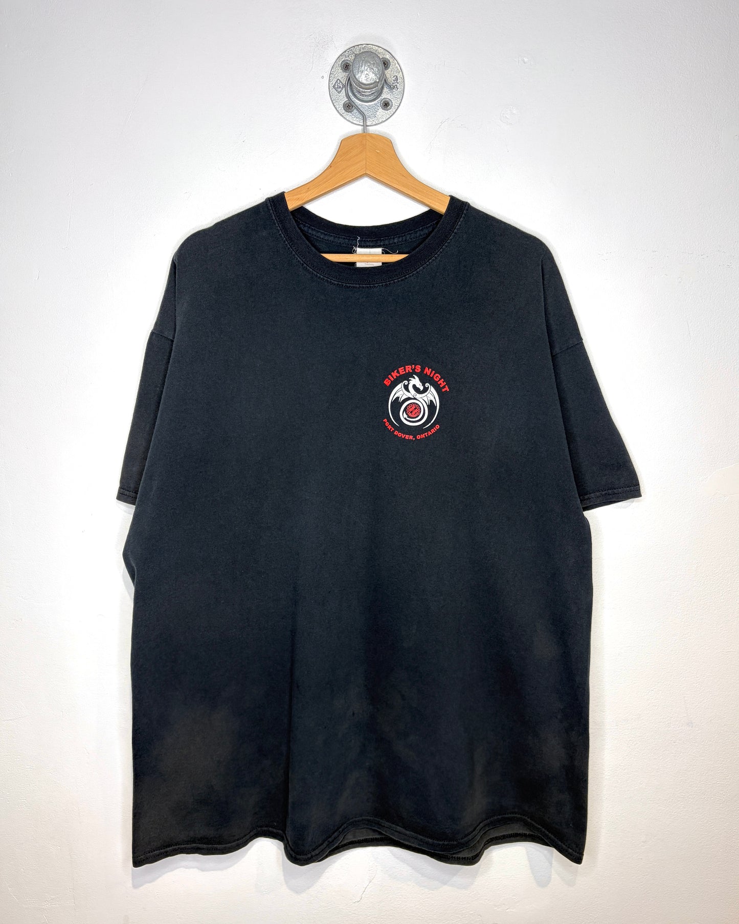 Biker’s Night Friday 13th Port Dover Faded Black Tee Shirt