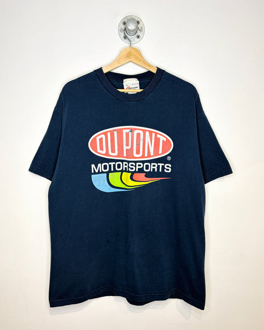 Vintage 2002 Nascar DuPont Motorsports Navy Tee Shirt