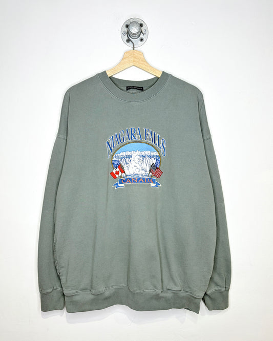 Brandy Melville Niagara Falls Grey Crewneck Sweatshirt