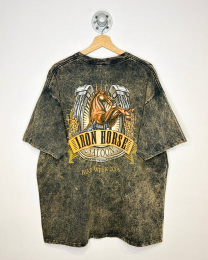 Vintage 2006 Iron Horse Saloon Bike Week Mineral Washed Tee Shirt