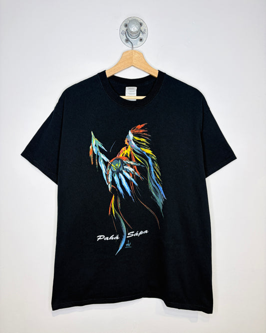 2000s Pahá Sápa Graphic Black Tee Shirt