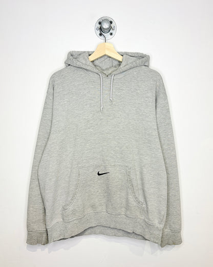 Vintage 2000s Nike Center Swoosh Grey Hoodie