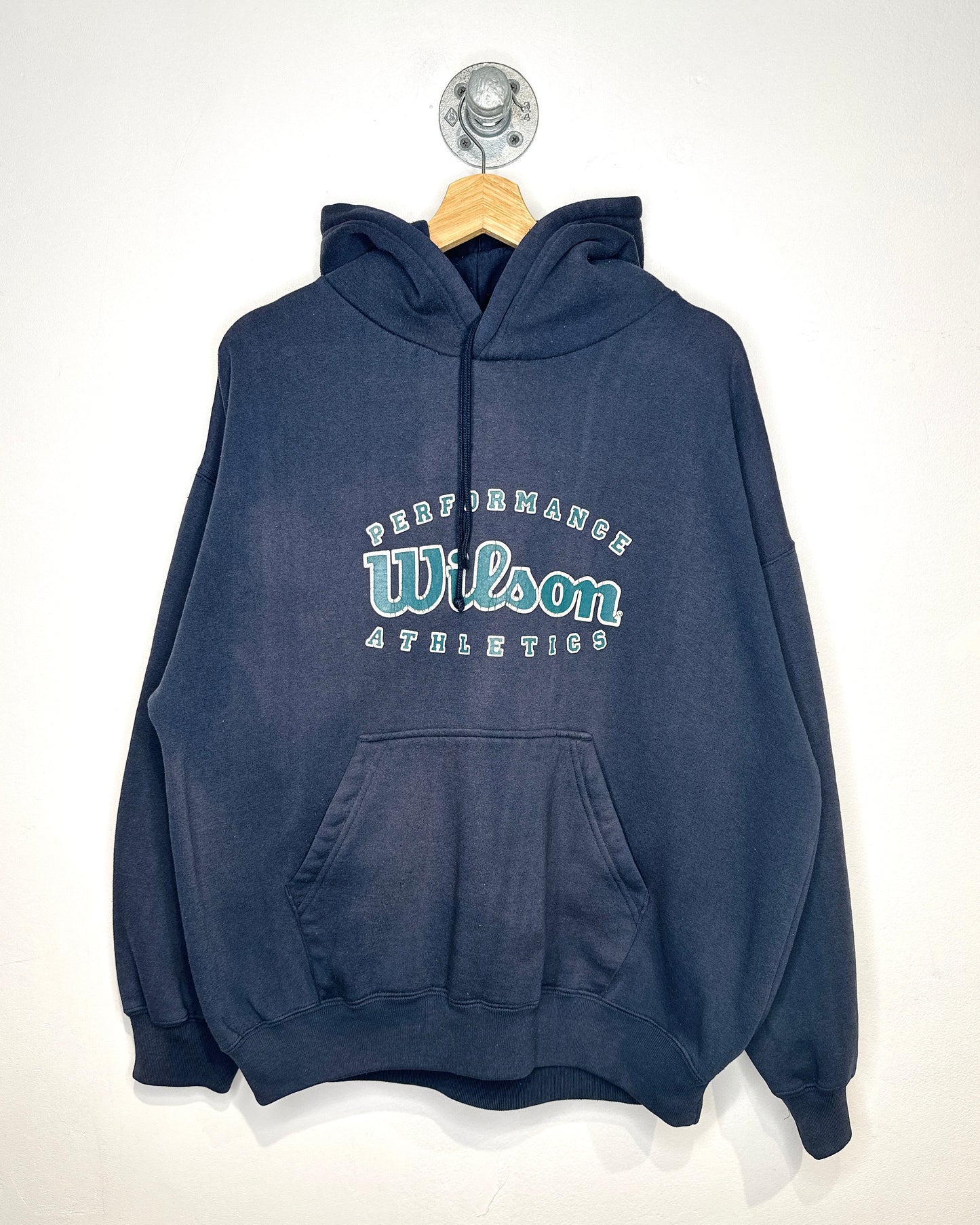 Vintage 90s Wilson Althletics Navy Hoodie
