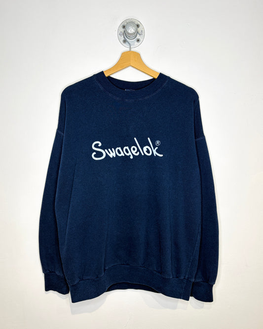 Vintage 90s Swagelok Navy Blue Crewneck Sweatshirt