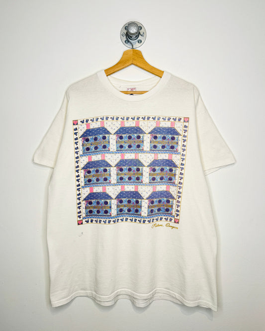 Vintage 90s Home Sweet Home Oregon White Tee Shirt