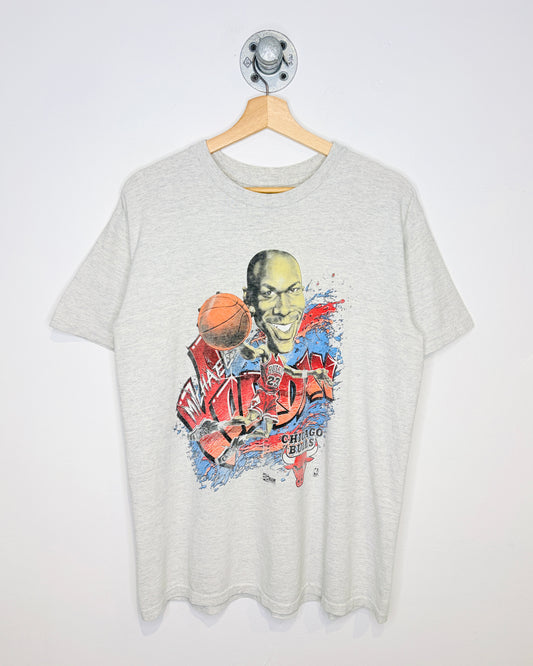 Vintage 1991 Michael Jordan Salem Sportswear Grey Tee Shirt