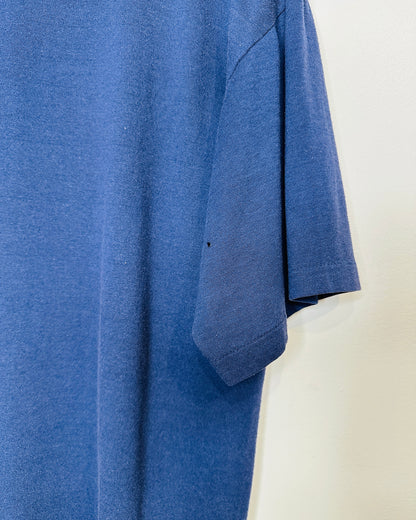Vintage 1990s Jerzees Basic Navy Tee Shirt