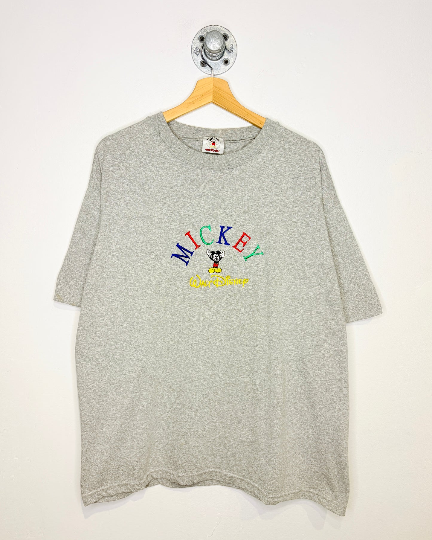 Vintage 1990s Mickey Walt Disney Grey Tee Shirt