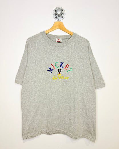 Vintage 1990s Mickey Walt Disney Grey Tee Shirt