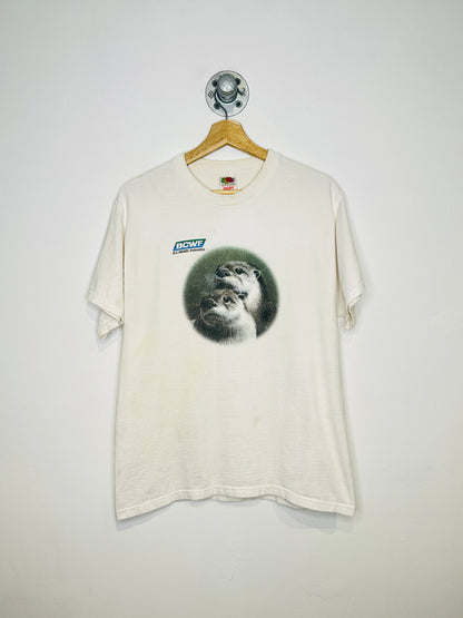 Vintage 1990s B.C. Wildlife Federation BCWF White Tee Shirt