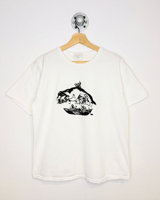 2000s Hieronymus Bosch Art White Tee Shirt