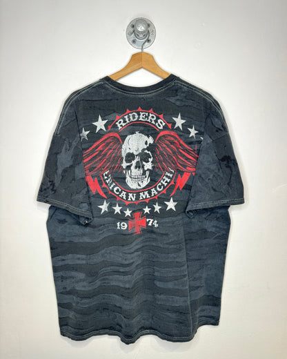 Y2K MMA Elite Riders Faded Black Tee Shirt