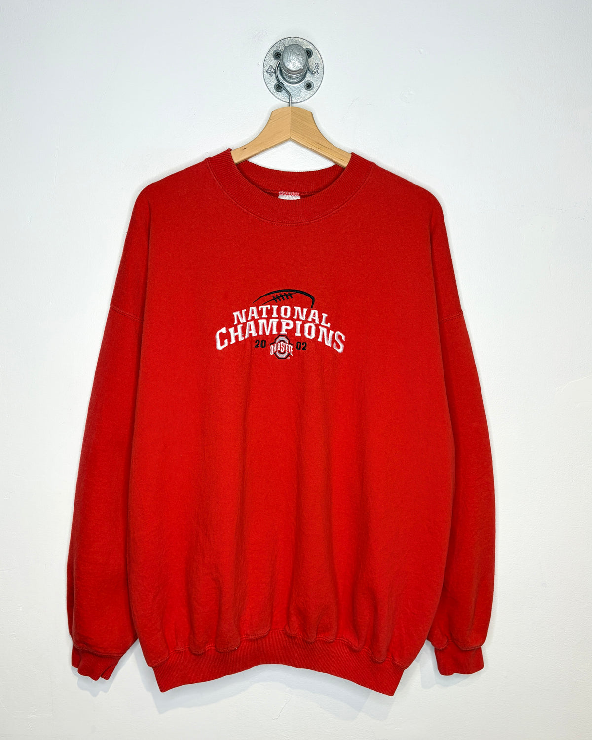 Vintage 2002 Ohio State National Champions Red Crewneck Sweatshirt