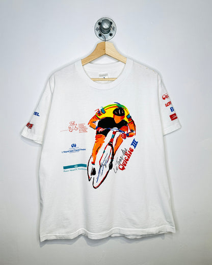 Vintage 90s The Tour To Quickie Three White Tee Shit