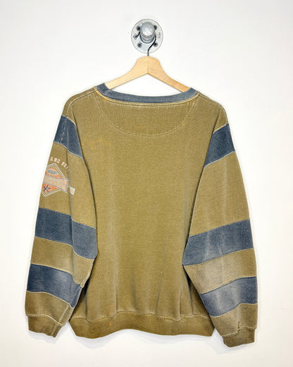 Vintage 90s Above & Beyond Faded Earth Tone Crewneck Sweatshirt
