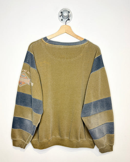 Vintage 90s Above & Beyond Faded Earth Tone Crewneck Sweatshirt