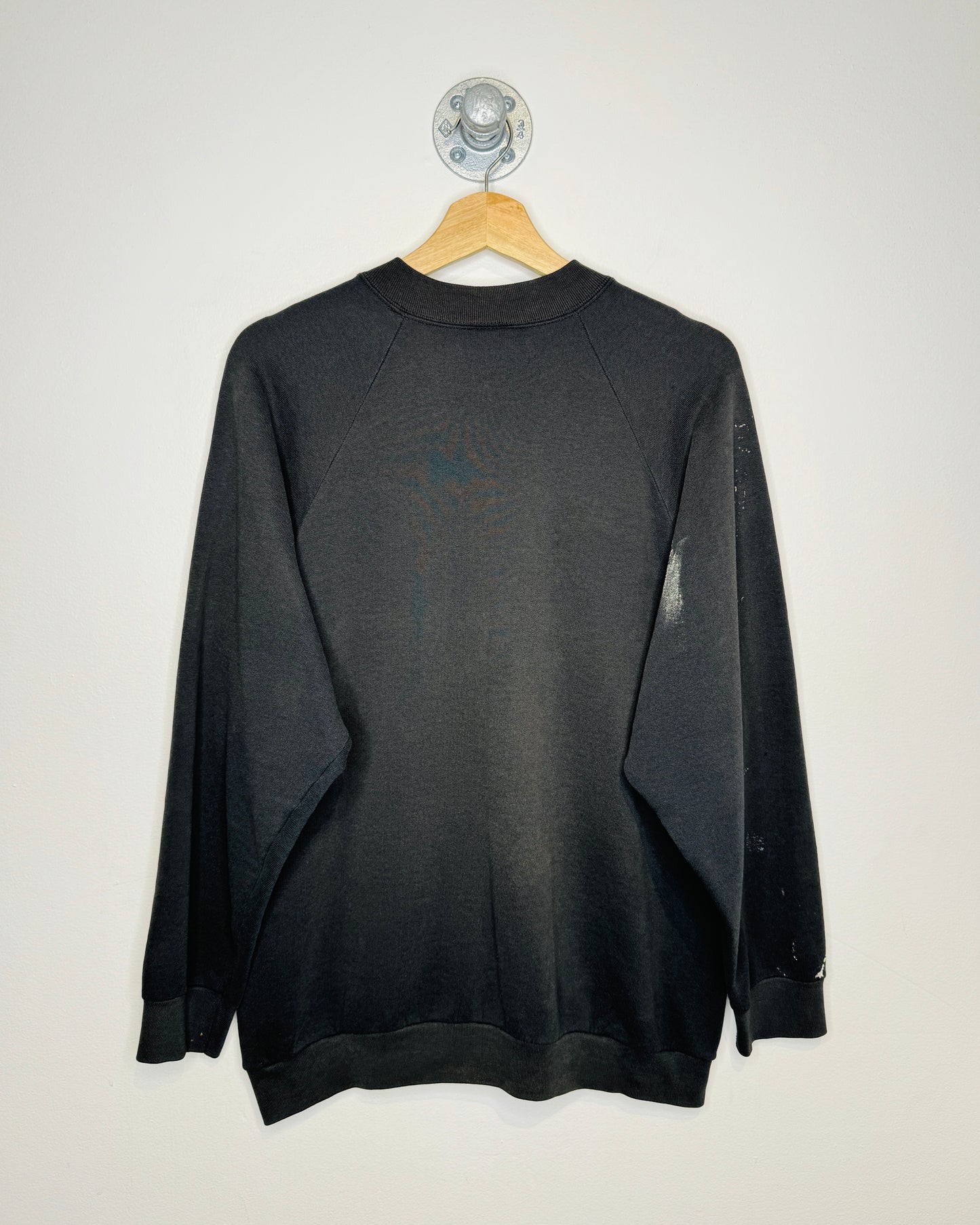 Vintage 90s Distressed Blank Raglan Crewneck Sweatshirt