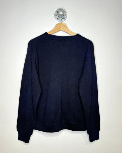 Vintage 90s Navy Knit Cardigan