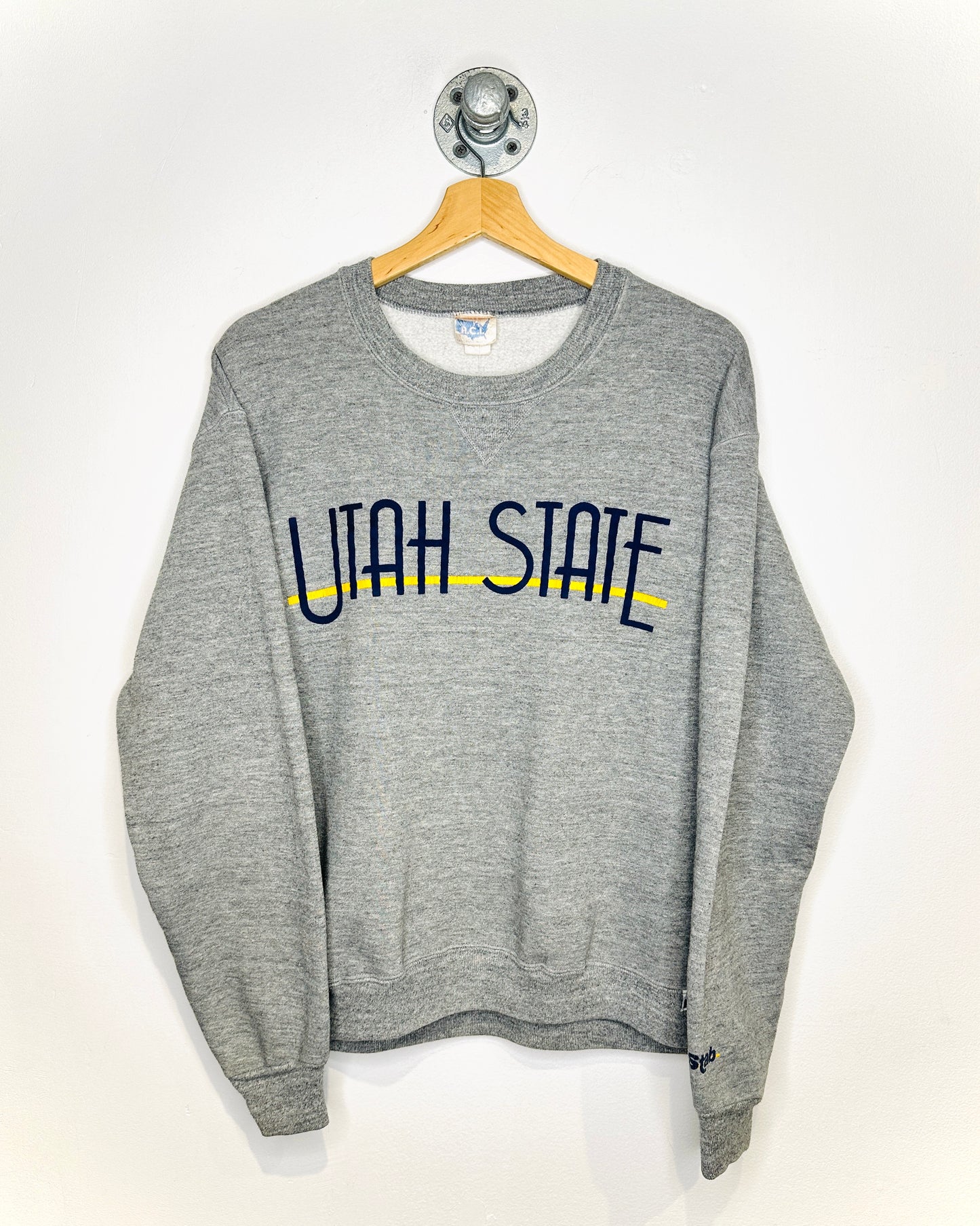 Vintage 1980s Utah State Grey Crewneck sweatshirt