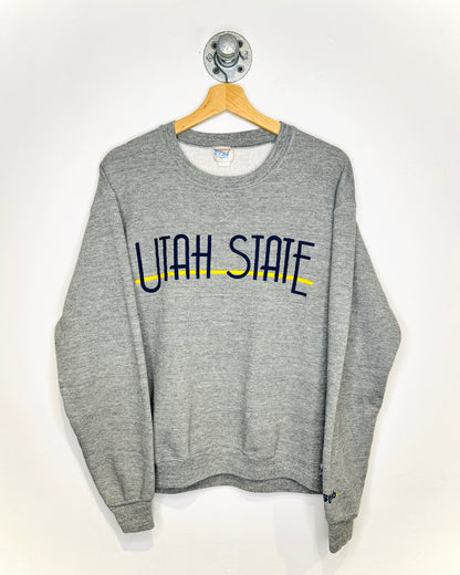 Vintage 1980s Utah State Grey Crewneck sweatshirt
