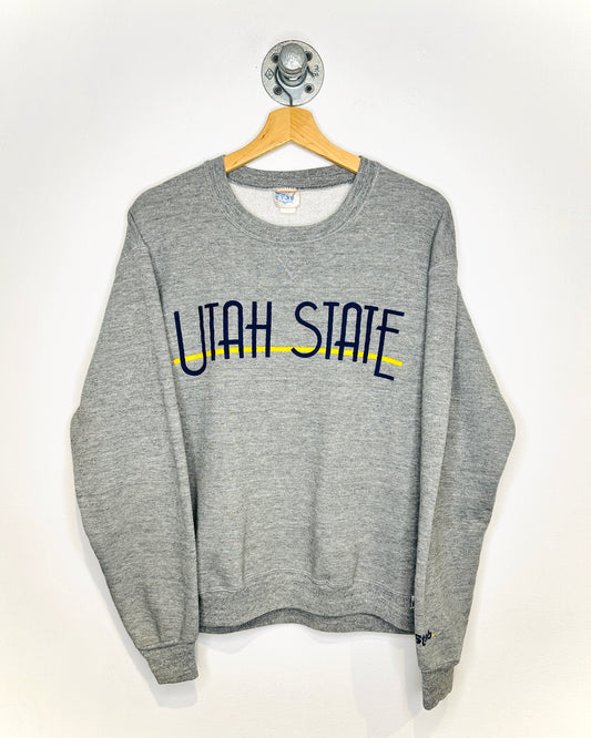 Vintage 1980s Utah State Grey Crewneck sweatshirt