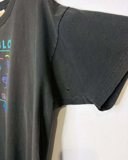Vintage 90s Pablo Tnao Andyne “Picasso” Art Faded Black Tee Shirt