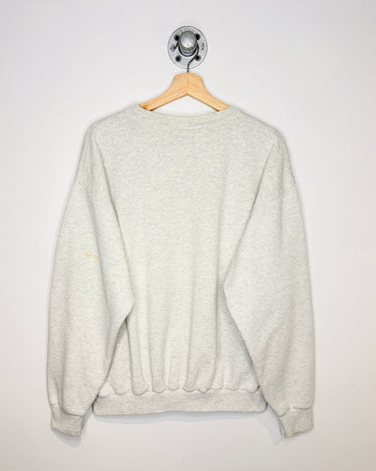 Vintage 90s Boxy Disney Mickey Ash Grey Crewneck Sweatshirt