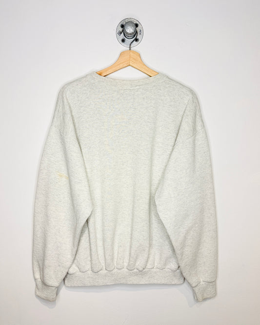 Vintage 90s Boxy Disney Mickey Ash Grey Crewneck Sweatshirt