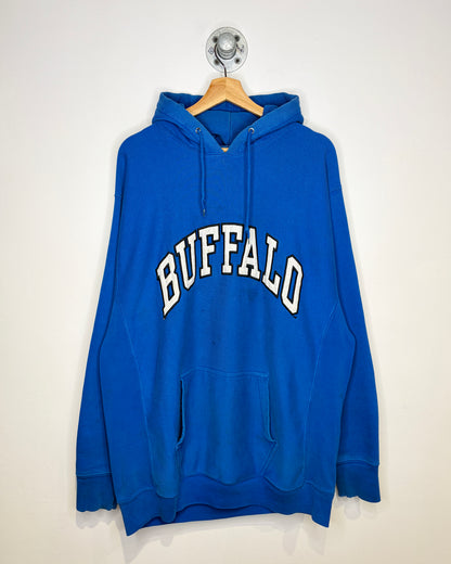 Vintage Buffalo Royal Blue Reverse Weave Hoodie