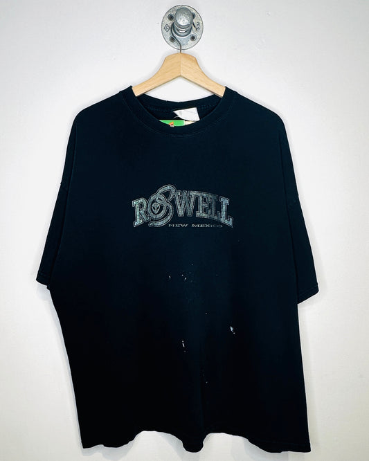 2000s Roswell New Mexico Black Tee Shirt