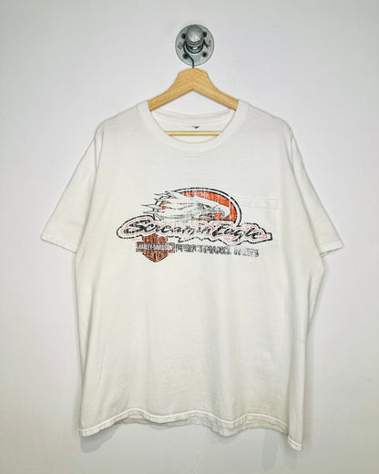 Harley-Davidson Performance Parts One Pocket White Tee Shirt