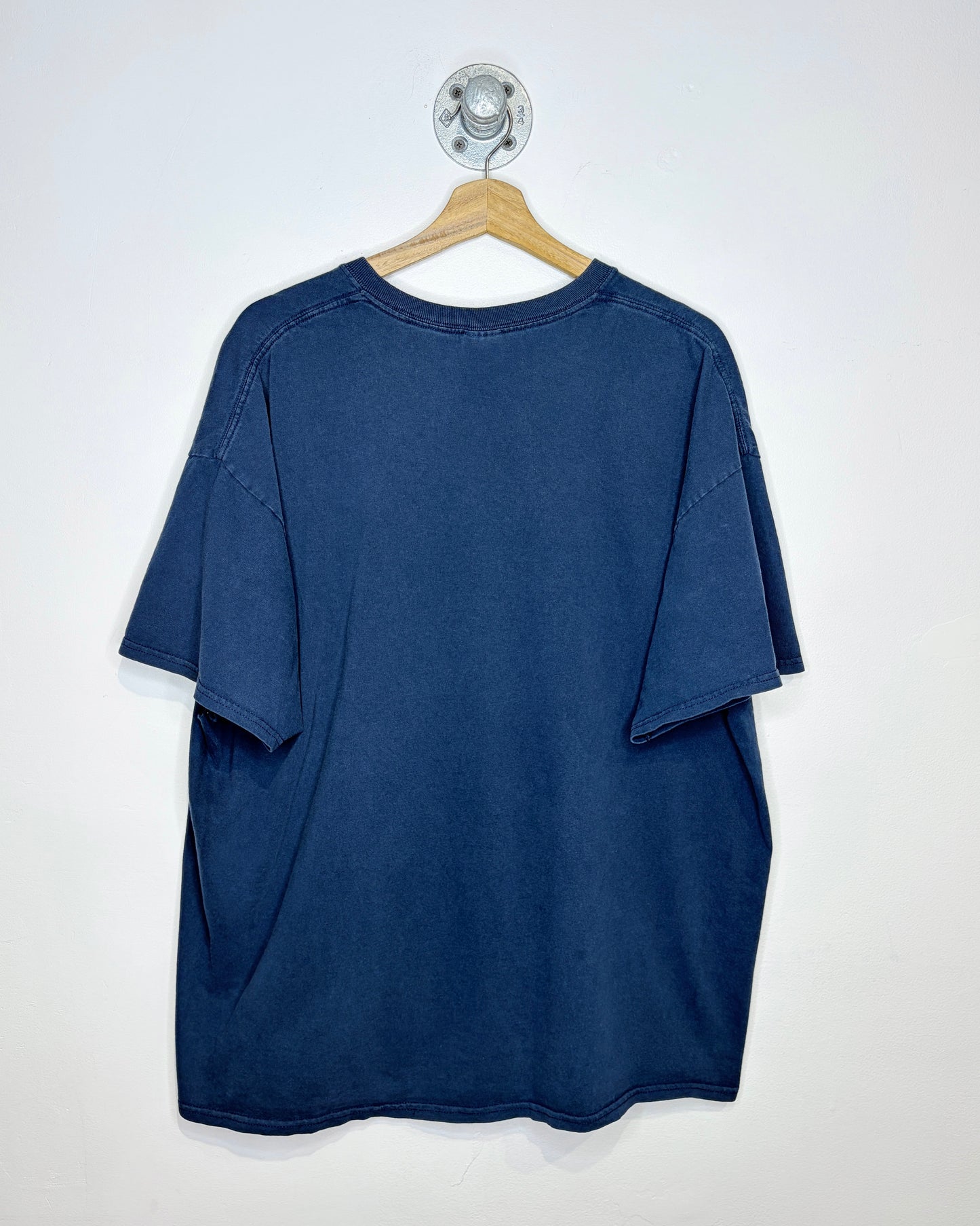 2000s Michigan Script Faded Navy Blue Varsity Shirt
