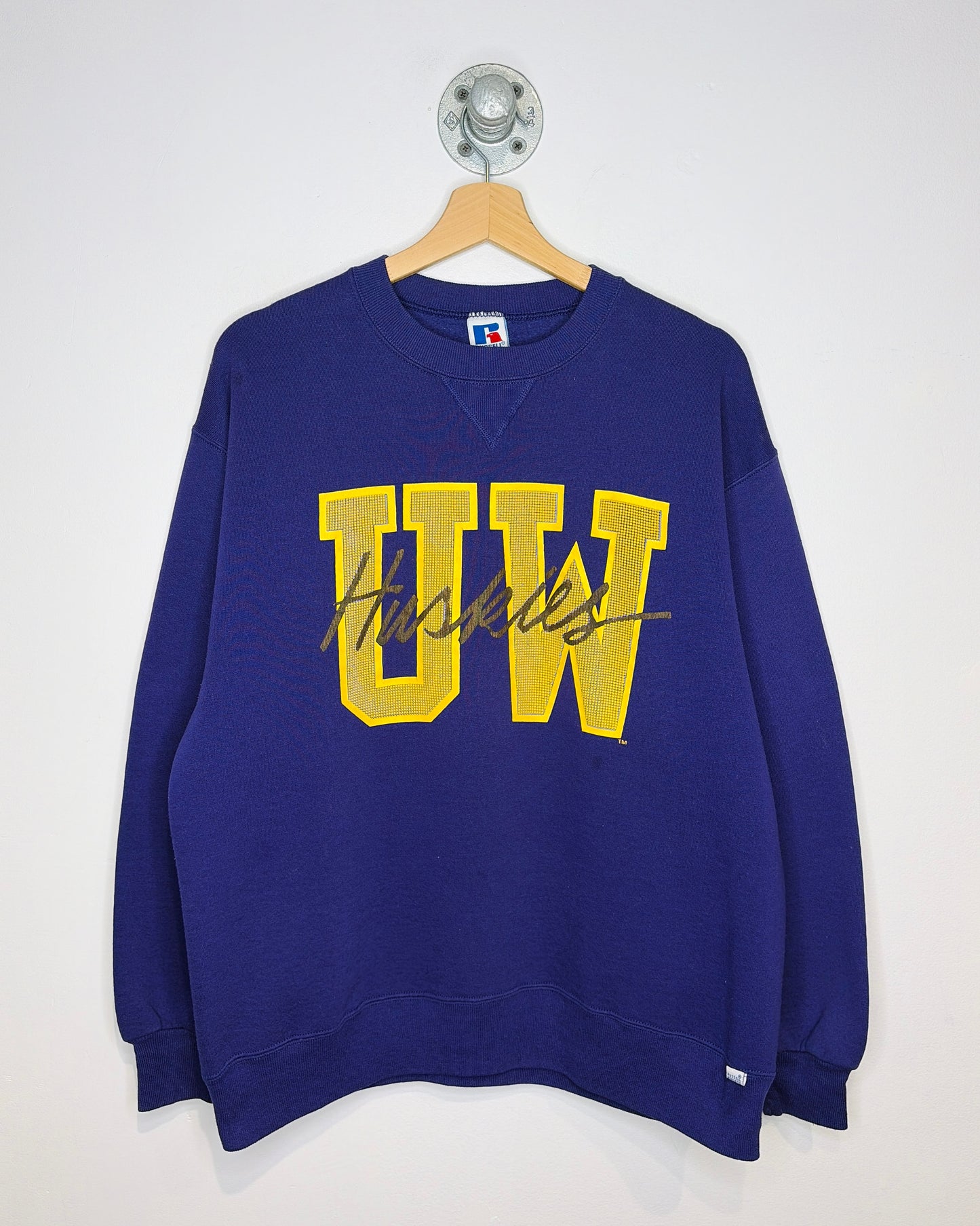 Vintage 1990s UW Huskies Purple Crewneck Sweatshirt