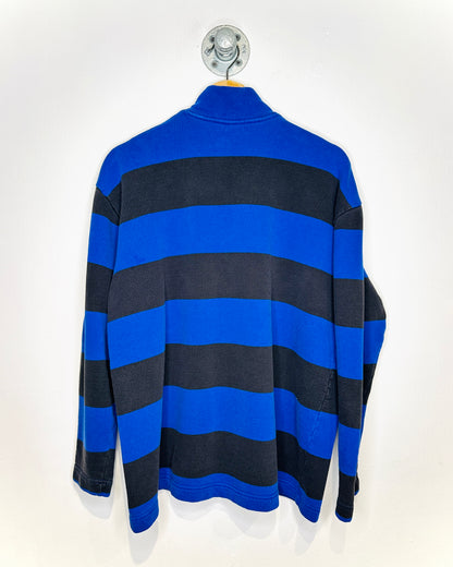 2000s Disney Pooh Black And Blue 1/4 Zip Sweatshirt
