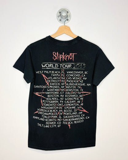 2015 Slipknot World Tour Black Tee Shirt