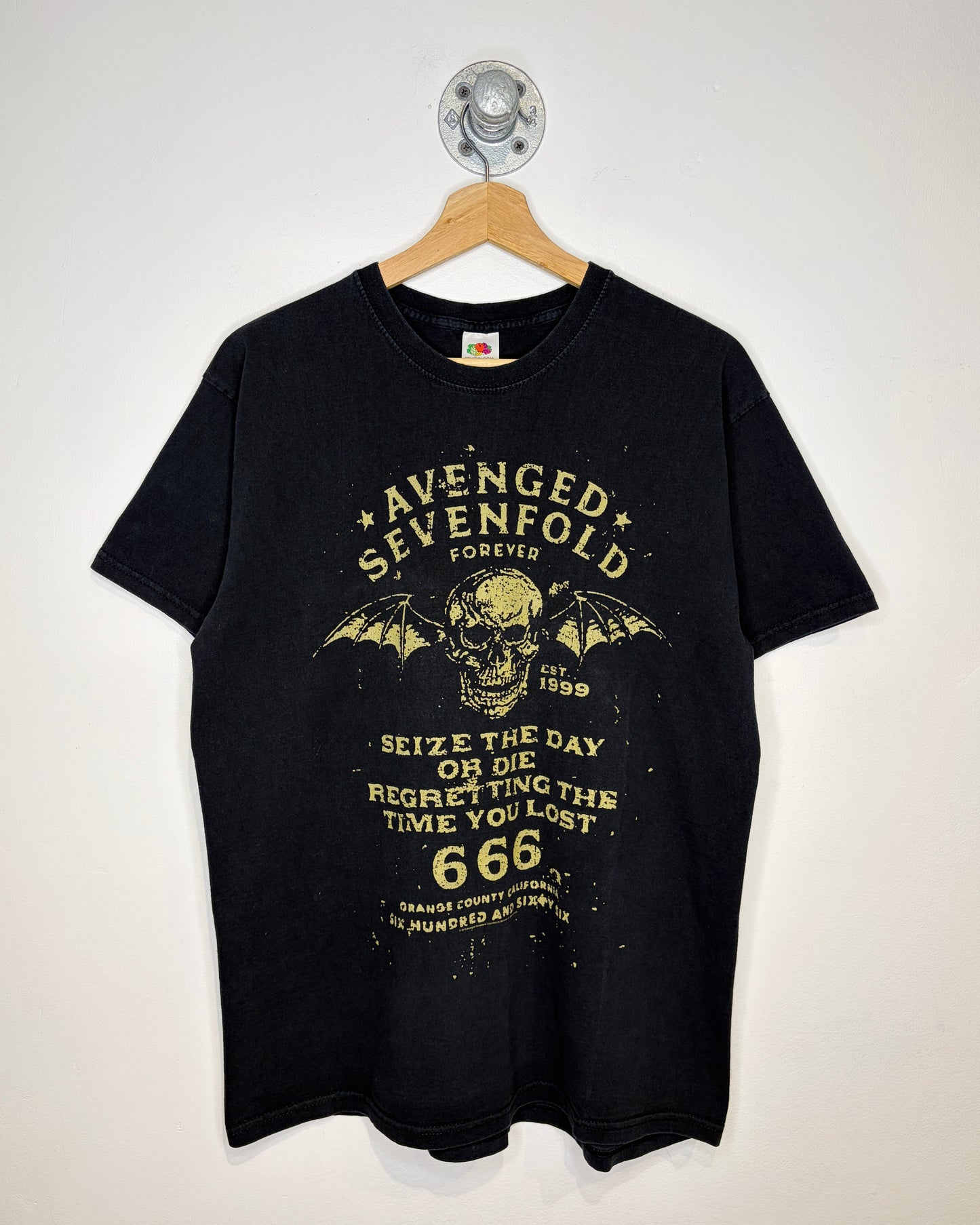 2018 Avenged Sevenfold Orange County California Black Tee Shirt