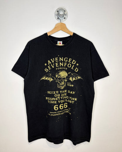 2018 Avenged Sevenfold Orange County California Black Tee Shirt