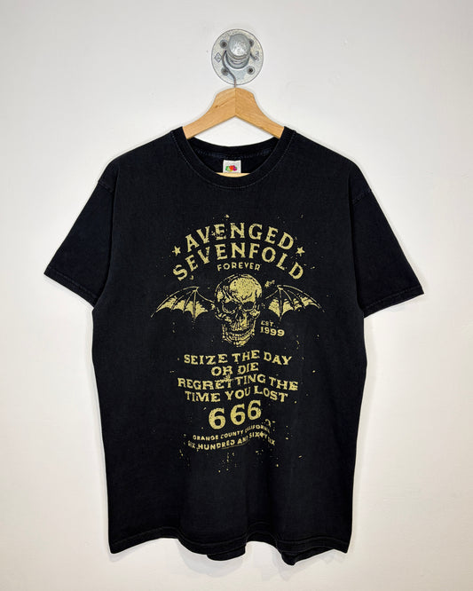 2018 Avenged Sevenfold Orange County California Black Tee Shirt