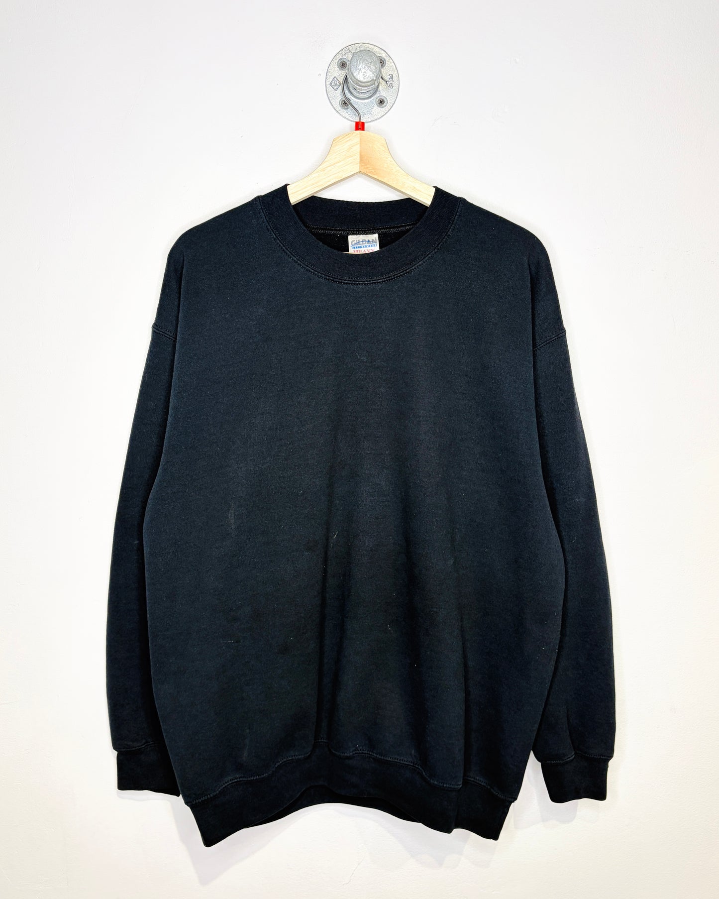Vintage 2000s Black Gildan Blank Crewneck Sweatshirt