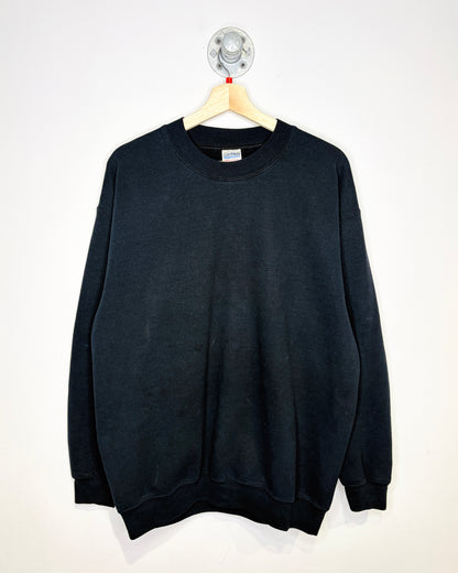 Vintage 2000s Black Gildan Blank Crewneck Sweatshirt