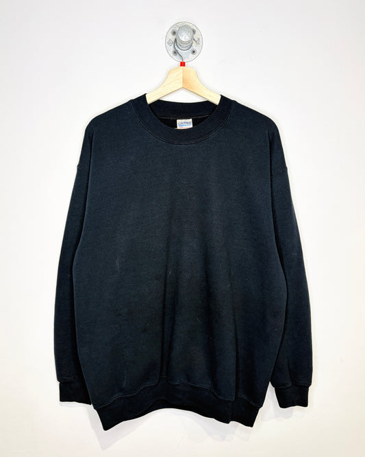 Vintage 2000s Black Gildan Blank Crewneck Sweatshirt