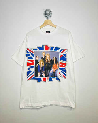 Vintage 1993 Def Leppard The 7-Day Weekend Tour White Tee Shirt