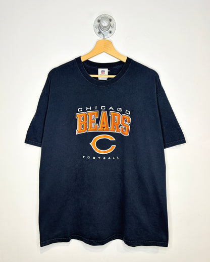2000s Chicago Bears Football Navy Tee Shirt